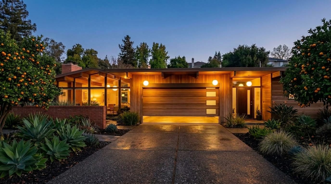 Fletcher Local Garage Door Garage Door Gliding Open Revealing Warm Illuminated Interior
